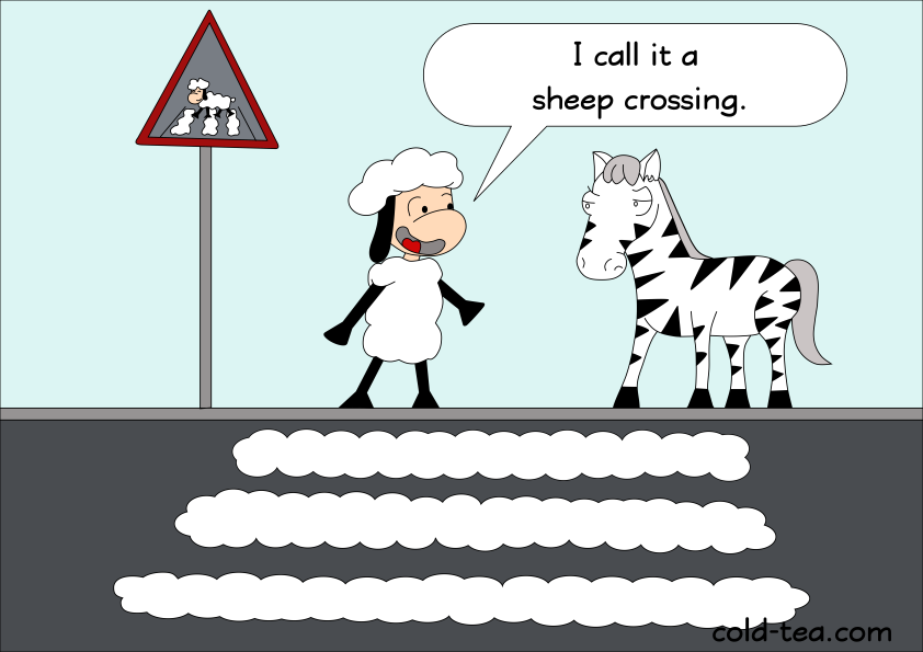 sheep crossing