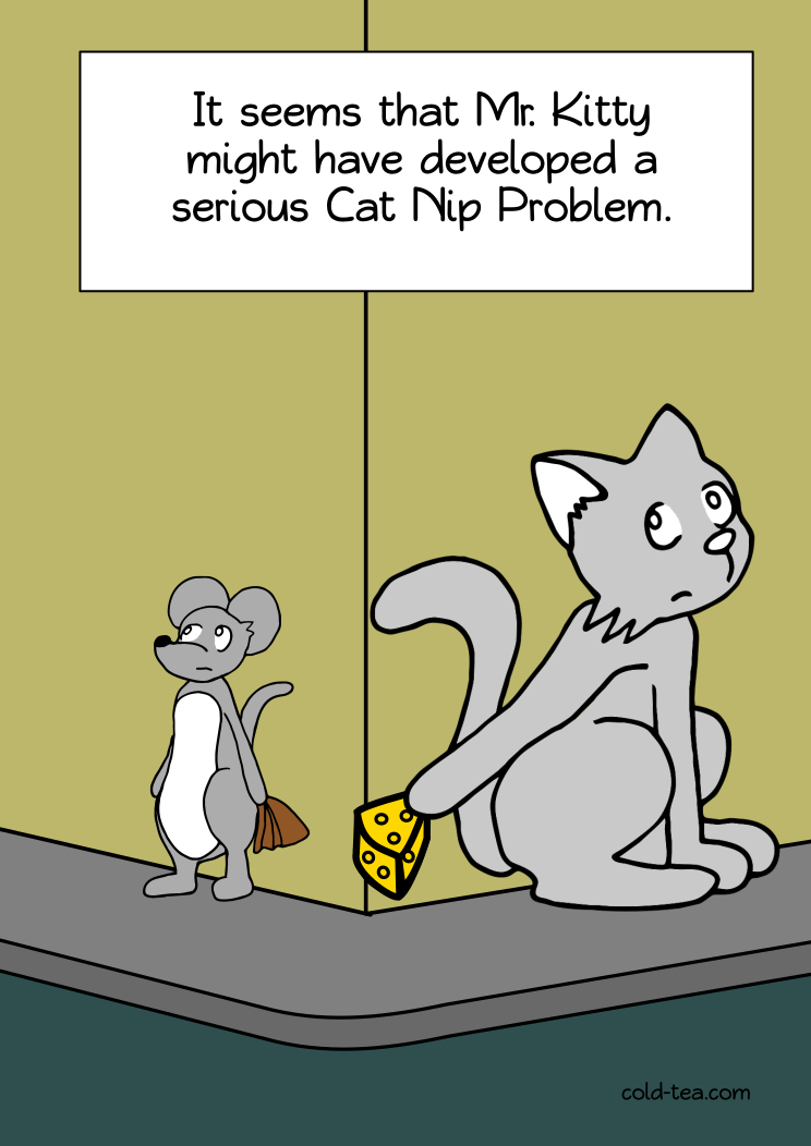 Comic about catnip.