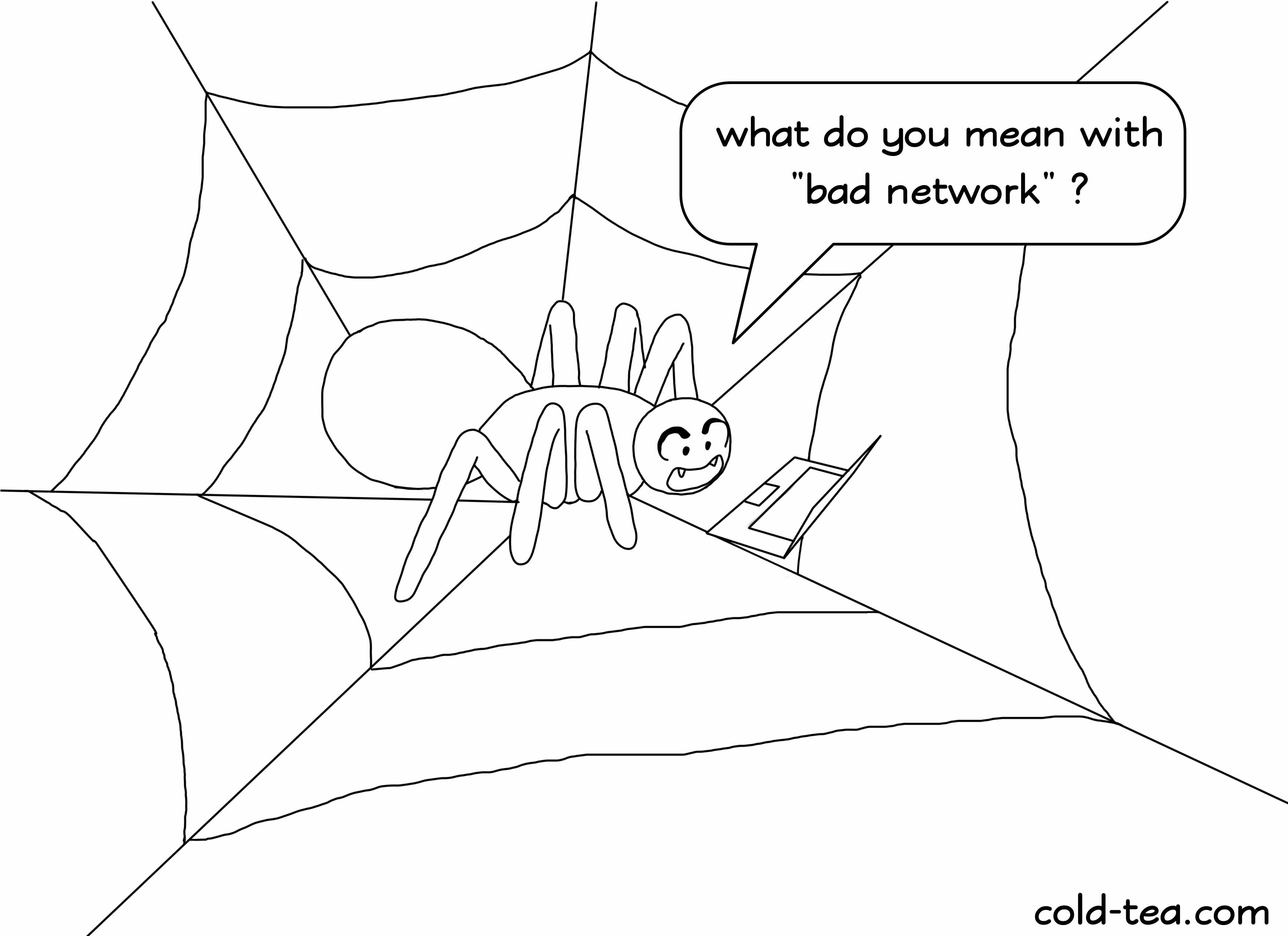 Comics about network.