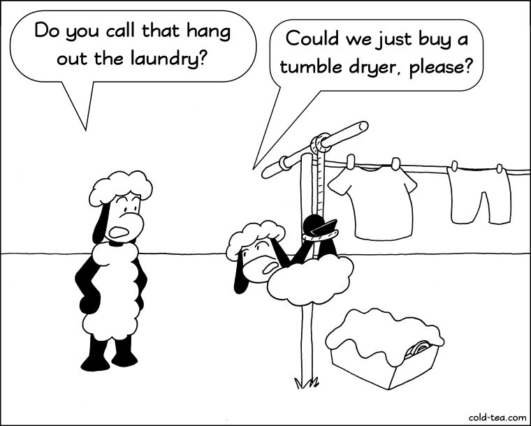 hang out the laundry